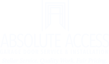 Absolute Access Garage Door Repair, Maintenance and Installation - Logo in White